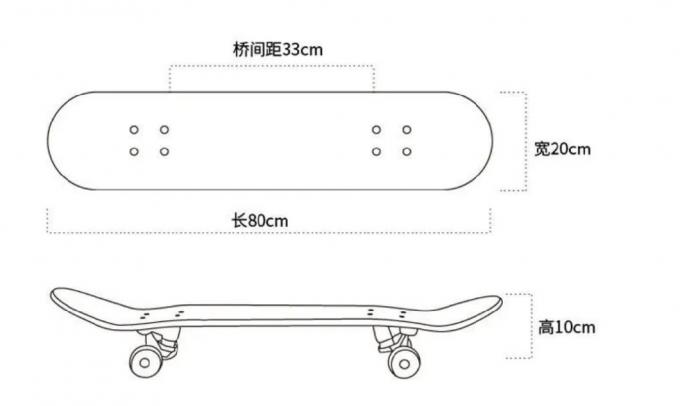 Aangepaste grafische complete Pro skateboards 0
