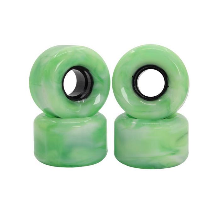 Aanpassing Groene PU Skateboard Wielen 50MM-59MM Downhill Longboard Wielen 1