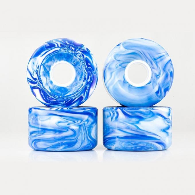 Gemengd gemengd Swirl Kleur PU Skateboard Wielen High Rebound Aanpassing 2