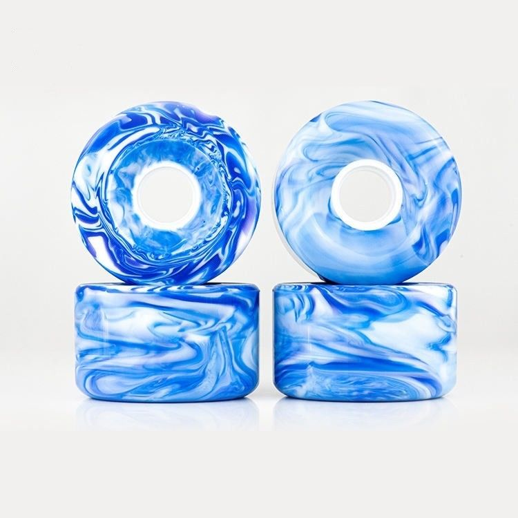 Gemengd gemengd Swirl Kleur PU Skateboard Wielen High Rebound Aanpassing