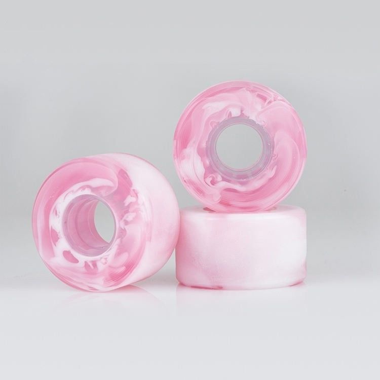 Gemengd gemengd Swirl Kleur PU Skateboard Wielen High Rebound Aanpassing