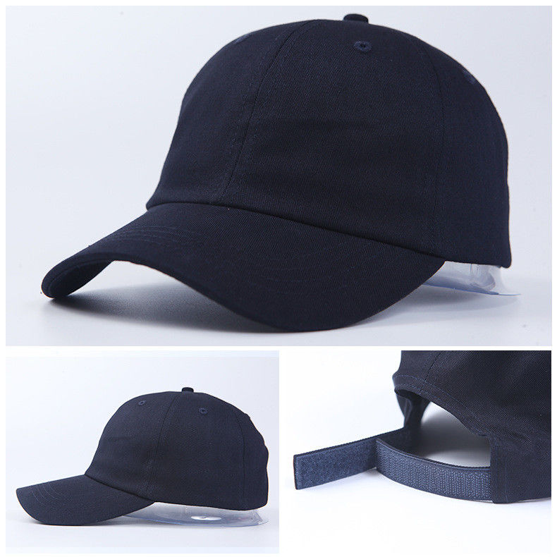 Promotionele gebogen rand zwarte katoenen honkbalpet Custom Trucker Cap SML Grootte