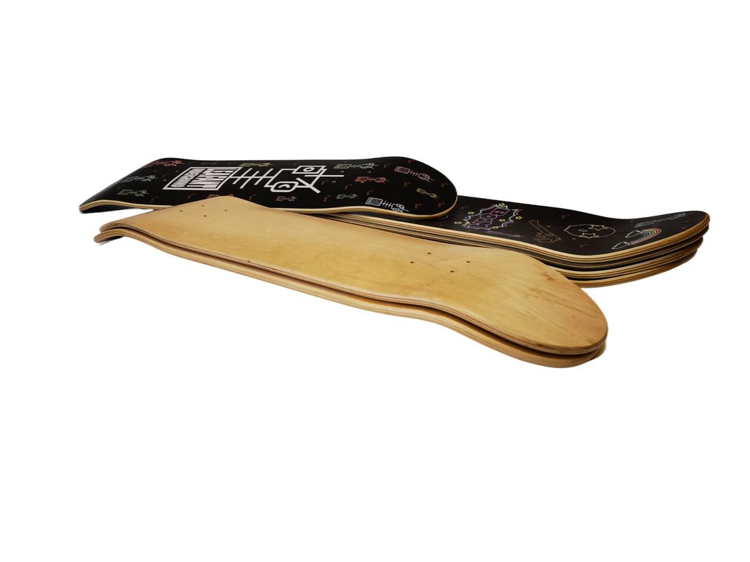2024 Hot Sales Style 7 Ply Maple Custom Concave Double Kick Professionele Long Board Skateboard