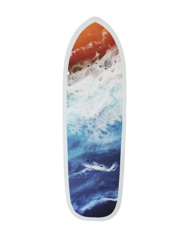 Free Riding Style Maple Wood Land Cruiser Skateboard Surfskate Dek 8,0 